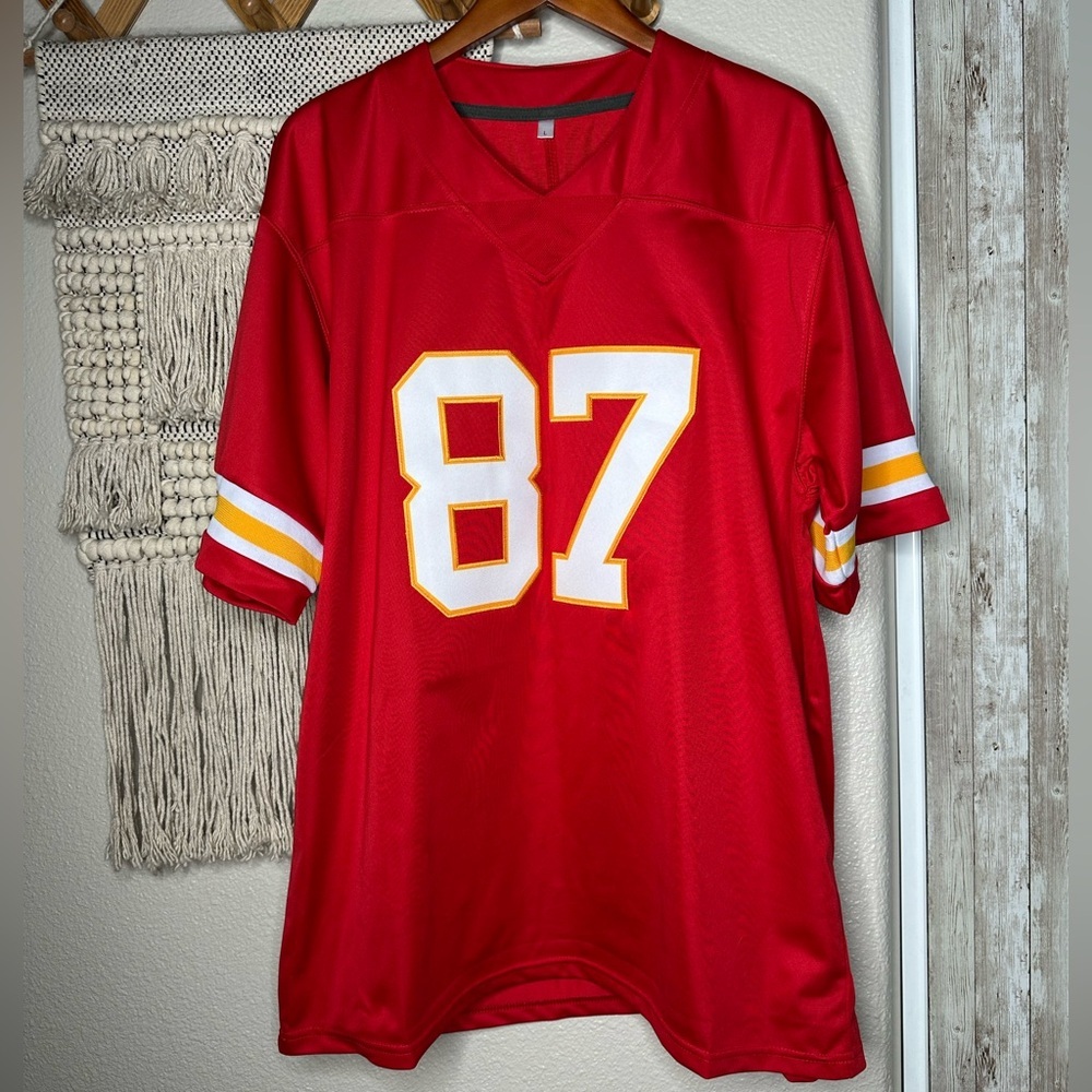 Red Kansas City Chiefs Travis Kelce Jersey